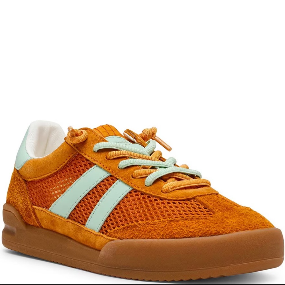 Steve Madden Orange and Mint Sneakers